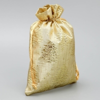 Мешочек подарочный парча «Золотые мгновения», 16 х 24 см +/- 1.5 см, Новый год Мешочек подарочный парча «Золотые мгновения», 16 х 24 см +/- 1.5 см, Новый год