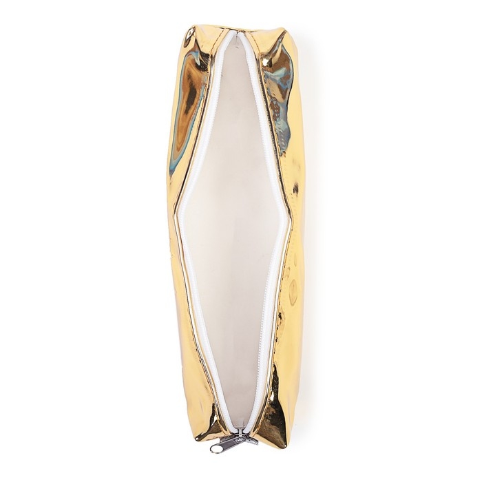 Пенал мягкий 1 отделение, 80 х 190 х 30 мм, кожзам зеркальный Пенал мягкий 1 отделение, 80 х 190 х 30 мм, кожзам зеркальный "My beautiful life" золотой