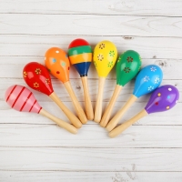 Игрушка музыкальная &laquo;Маракасы с картинкой&raquo;, микс