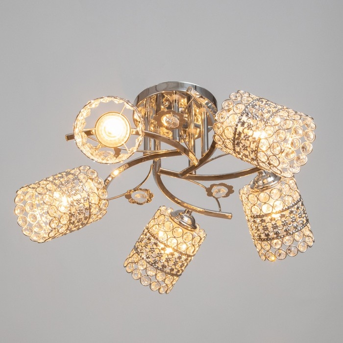 Люстра "Берти" 5х40Вт Е27 Хром МОДЕЛЬ: 2612376