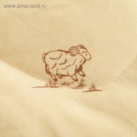 Одеяло Овечья шерсть 140x205 см, полиэфирное волокно 200 гр/м, пэ 100%