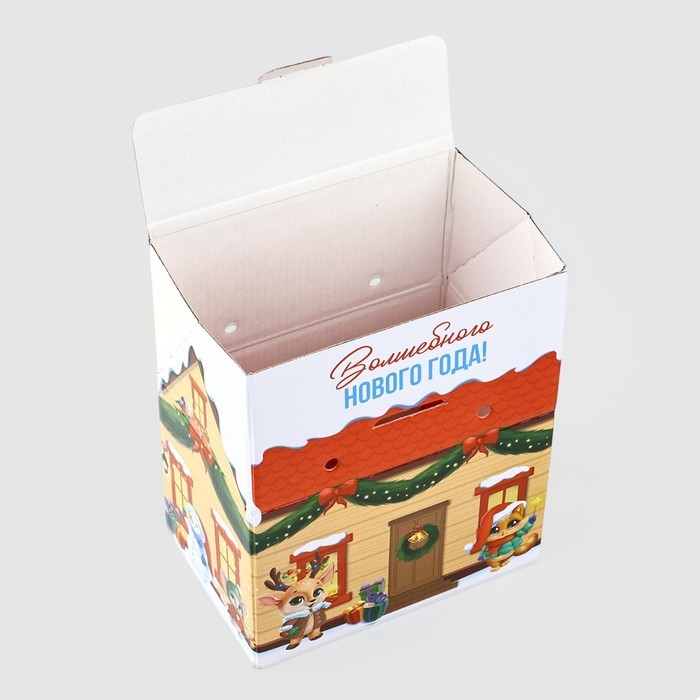 Коробка подарочная новогодняя складная &laquo; Волшебюного Нового года! &raquo;, 15 х 18 х 10 см, Новый год