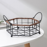 Корзинка универсальная Доляна, 17,5&times;20&times;7,5 см, цвет чёрный