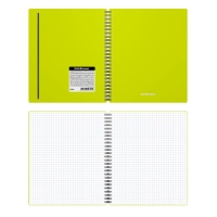 Тетрадь на спирали, 80 листов в клетку, ErichKrause Neon, пластиковая обложка, на резинке, блок офсет 100% белизна, МИКС Тетрадь на спирали, 80 листов в клетку, ErichKrause Neon, пластиковая обложка, на резинке, блок офсет 100% белизна, МИКС