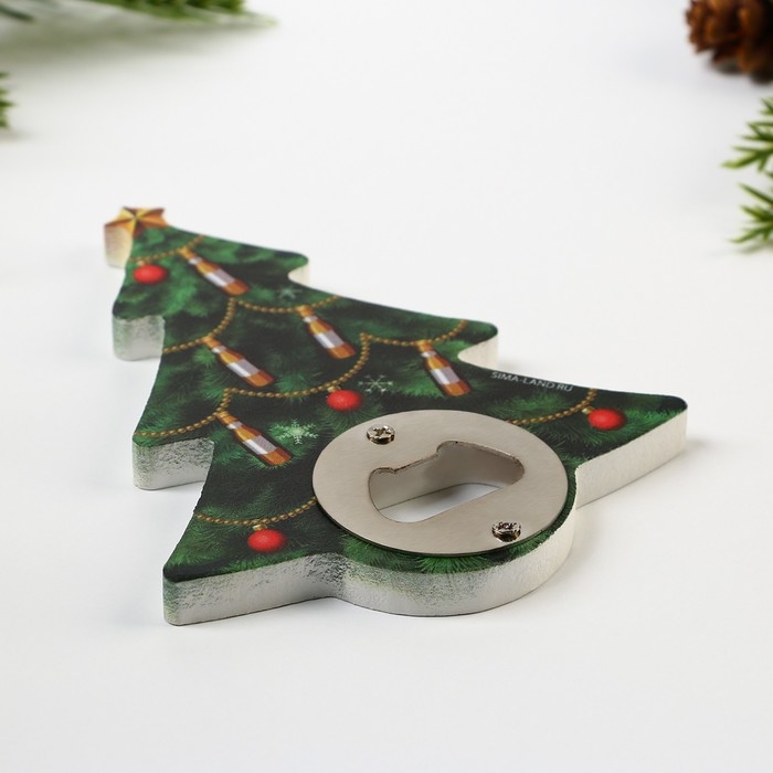 Открывашка для пива новогодняя Дорого внимание «Ёлка», 10,3 х 13,2 см Открывашка для пива новогодняя Дорого внимание «Ёлка», 10,3 х 13,2 см