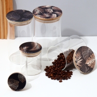 Банка для хранения сыпучих продуктов и круп &laquo;Тропики&raquo;, 250 мл