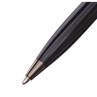 Ручка подарочная шариковая в кожзам футляре поворотная Рептилия корпус черный