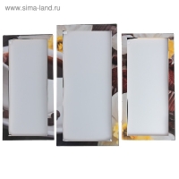 Модульная картина "Кофе с кексами" (2-25х52; 1-30х60) 60х80 см Модульная картина "Кофе с кексами" (2-25х52; 1-30х60) 60х80 см