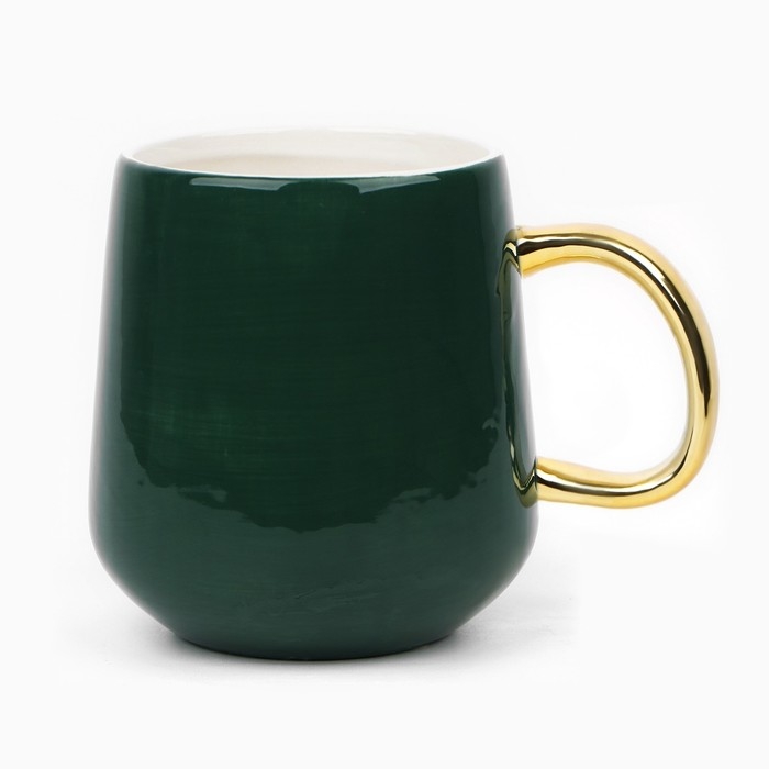 Новый год! Кружка новогодняя керамическая &laquo;Подарок&raquo;, 600 мл, цвет зелёный