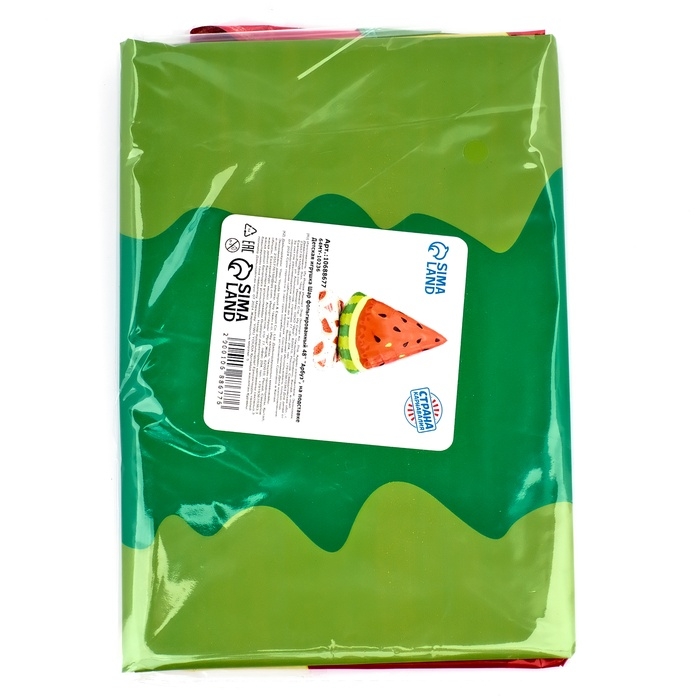 Шар фольгированный 48" &laquo;Арбуз&raquo;, на подставке, под воздух