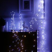 Гирлянда «Конский хвост» 20 нитей по 2 м, IP20, серебристая нить, 400 LED, свечение белое, 12 В Гирлянда «Конский хвост» 20 нитей по 2 м, IP20, серебристая нить, 400 LED, свечение белое, 12 В