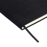 Еженедельник датир 2025г мягк обл иск кож А5 80л ESCALADA, бл тис, кр бл 70 г/м&sup2;, чёрный