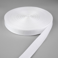 Стропа ременная, 25 мм, 50 &plusmn; 1 м, плотность 7,5 гр/м, цвет белый №3