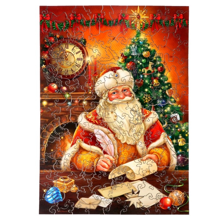 Новогодний пазл фигурный &laquo;Новый год! Письмо Деду Морозу&raquo;