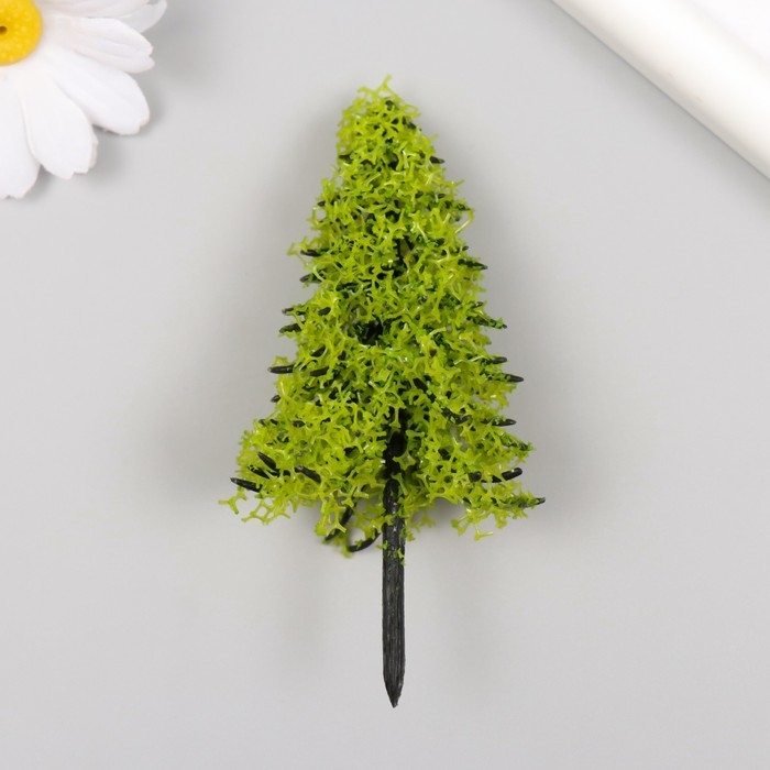 Искусственное растение для творчества пластик Искусственное растение для творчества пластик "Ель" светло-зелёная 10 см