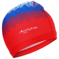 Шапочка для плавания взрослая ONLYTOP Rus, тканевая, обхват 54-60 см Шапочка для плавания взрослая ONLYTOP Rus, тканевая, обхват 54-60 см