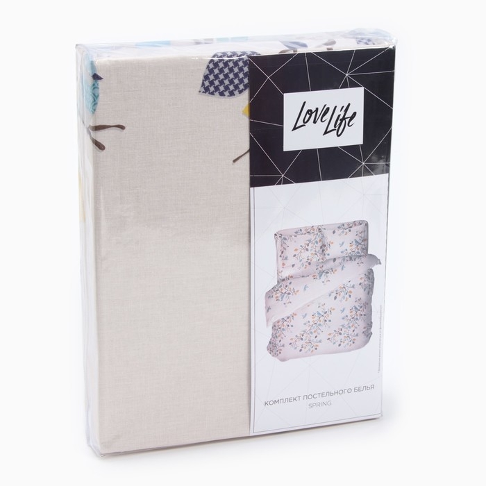 Постельное бельё LoveLife евро Spring 225х215см, 240х220см, 50х70см-2шт, хлопок, бязь, 125г/м2 Постельное бельё LoveLife евро Spring 225х215см, 240х220см, 50х70см-2шт, хлопок, бязь, 125г/м2