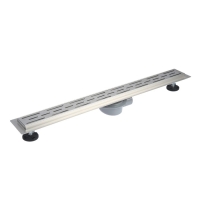 Трап линейный AFLORN AF20207-80, 800х70 мм, c флaнцeм своб. вращения 360&deg;, нерж. сталь