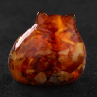 Сувенир "Кот пузатый", янтарь