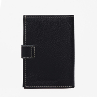 Обложка для автодокументов и паспорта на кнопке TEXTURA, отдел для купюр, 5 карманов для карт, цвет чёрный Обложка для автодокументов и паспорта на кнопке TEXTURA, отдел для купюр, 5 карманов для карт, цвет чёрный