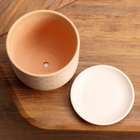 Горшок цветочный Кросс терракота бук №2, 1,6 л, d - 15 см