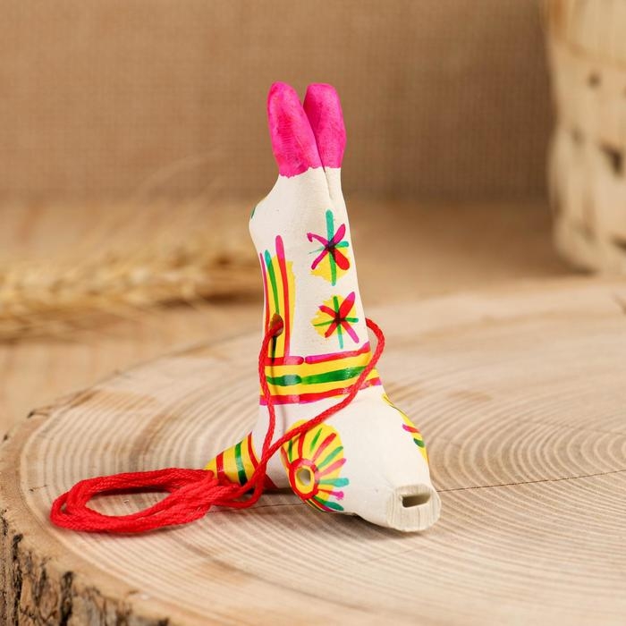 Филимоновская игрушка - свисток &laquo;Заяц&raquo;