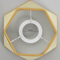 Абажур "Вуаль" E27/Е14 золото 14х16х13 см Абажур "Вуаль" E27/Е14 золото 14х16х13 см