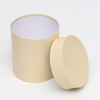 Набор круглых коробок 5в1 "Ваниль перламутровая", 20 &times; 20 ‒15 &times; 15 см