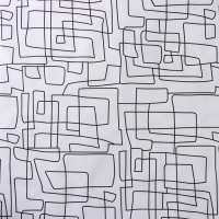 Клеёнка на стол Доляна &laquo;Авангард&raquo;, на нетканой основ, ширина 137 см, толщина 0,2 мм, рулон 20 м, цвет белый