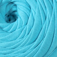 Трикотажная пряжа вторичная 90% хлопок,10% п/э, 100м/450&plusmn;50 гр (бирюза)