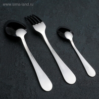 Набор столовых приборов &laquo; Рапсодия&raquo;, 18 предметов, картонная коробка, цвет серебряный