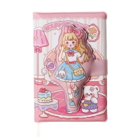 Записная книжка подарочная, А6, 100 листов, цветной блок, с фигурным хлястиком, обложка пвх, "Аниме", МИКС Записная книжка подарочная, А6, 100 листов, цветной блок, с фигурным хлястиком, обложка пвх, "Аниме", МИКС