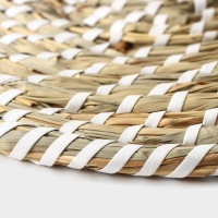 Салфетка сервировочная на стол Доляна &laquo;Солнце&raquo;, d=30 см, цвет белый