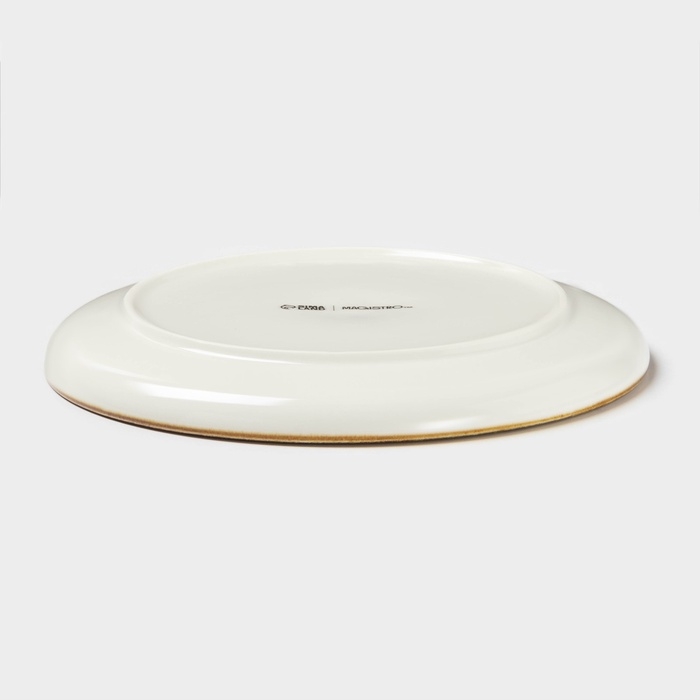 Тарелка пирожковая Magistro «Церера», d=18 см, фарфор, голубой Тарелка пирожковая Magistro «Церера», d=18 см, фарфор, голубой