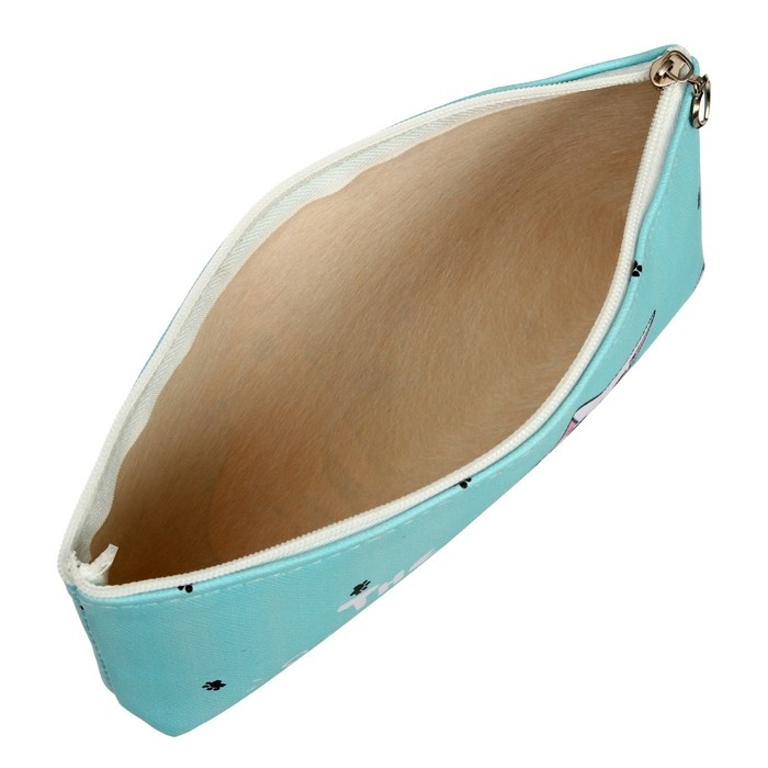 Пенал школьный на молнии "Котик", МИКС