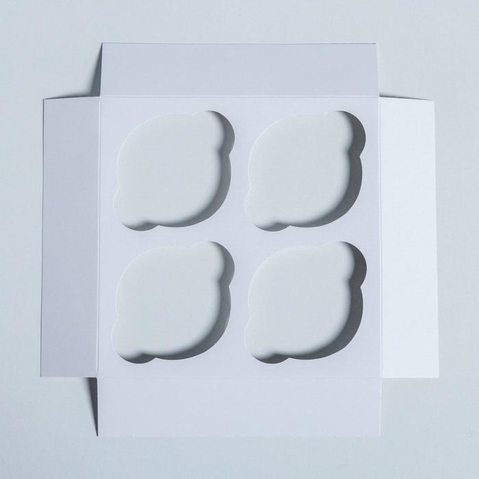 Коробка для капкейков «Let it snow», 16 х 16 х 10 см, Новый год Коробка для капкейков «Let it snow», 16 х 16 х 10 см, Новый год