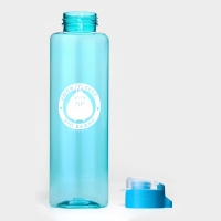 Бутылка для воды &laquo;Люби себя&raquo;, 600 мл, цвет голубой