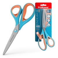 Ножницы ErichKrause Endeavor Ergo, 19.5 см, антискользящие резиновые вставки, улучшенная заточка, блистер, МИКС Ножницы ErichKrause Endeavor Ergo, 19.5 см, антискользящие резиновые вставки, улучшенная заточка, блистер, МИКС