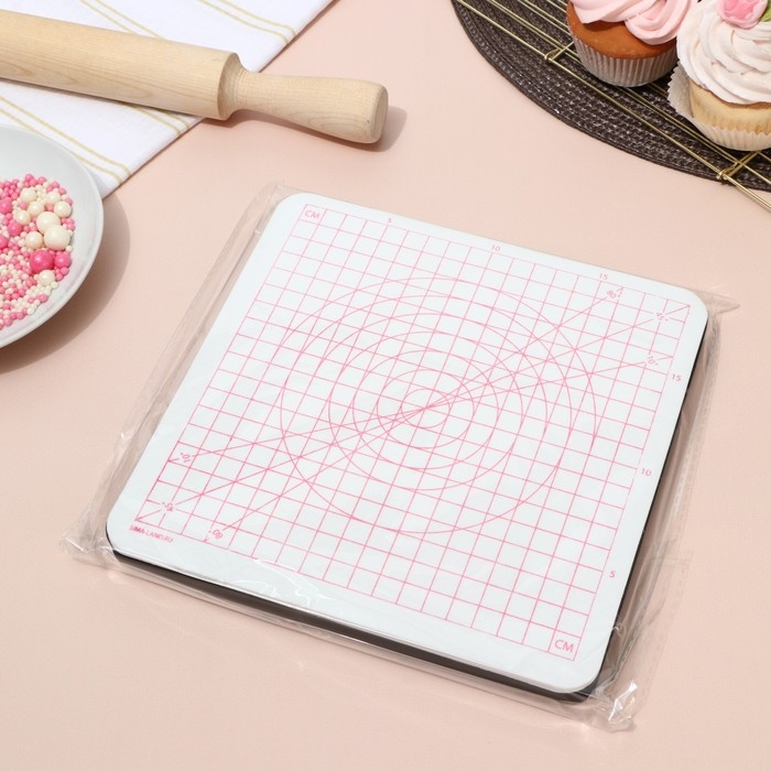 Набор матов для моделирования и сушки цветов из мастики «Гармония», 20×20×3,5 см, 2 шт, цвет белый, черный Набор матов для моделирования и сушки цветов из мастики «Гармония», 20×20×3,5 см, 2 шт, цвет белый, черный