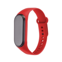 Часы наручные электронные, ремешок силикон, красные Часы наручные электронные, ремешок силикон, красные