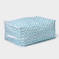 Кофр для хранения вещей Доляна «Лагуна» с ПВХ-окном, 45×30×20 см, цвет бирюзовый Кофр для хранения вещей Доляна «Лагуна» с ПВХ-окном, 45×30×20 см, цвет бирюзовый