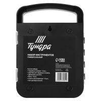 Набор инструментов ТУНДРА, подарочный пластиковый кейс, 22 предмета Набор инструментов ТУНДРА, подарочный пластиковый кейс, 22 предмета