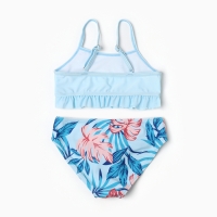 Купальник раздельный для девочек, цвет голубой, рост 116-122 см