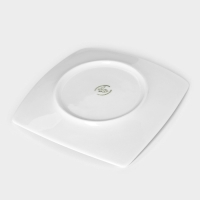 Тарелка квадратная фарфоровая &laquo;Бельё&raquo;, 19&times;19 см