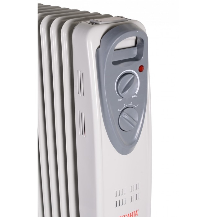 Масляный обогреватель Масляный обогреватель "Ресанта" ОМ-9Н, 2000 Вт, 9 секций, 20 м², белый