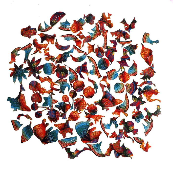 Пазл деревянный фигурный «Мандала гармонии», 88 элементов Пазл деревянный фигурный «Мандала гармонии», 88 элементов