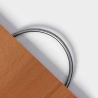 Доскa рaзделочнaя Adelica, с метaллической ручкой, 35&times;24&times;2 см, бук