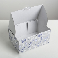 Коробка подарочная новогодняя складная «Новогодняя», 22 х 15 х 10 см, Новый год Коробка подарочная новогодняя складная «Новогодняя», 22 х 15 х 10 см, Новый год