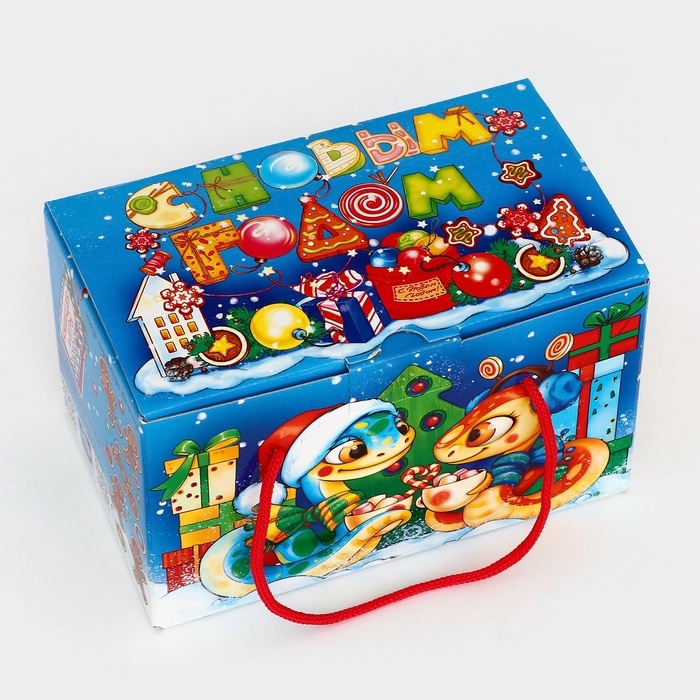 Новогодний подарочный набор "Змеята" с игрой и анимацией, детский, 1000 г