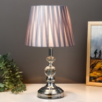 Настольная лампа 16884/1 Е27 40Вт хром 22х22х35 см RISALUX Настольная лампа 16884/1 Е27 40Вт хром 22х22х35 см RISALUX